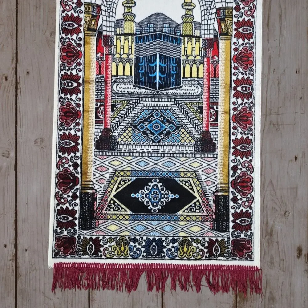 Vintage Marveltex Prayer Rug, Wall Hanging or Tapestry, 24x48